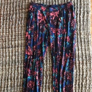 Anthropologie floral joggers sz med